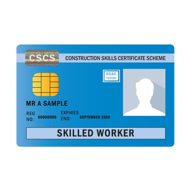 Blue Skilled Cscs Card